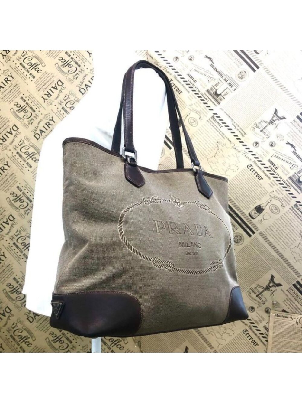 ★SOLD★ Prada Tote Leather Business Travel - Picture 3 of 13